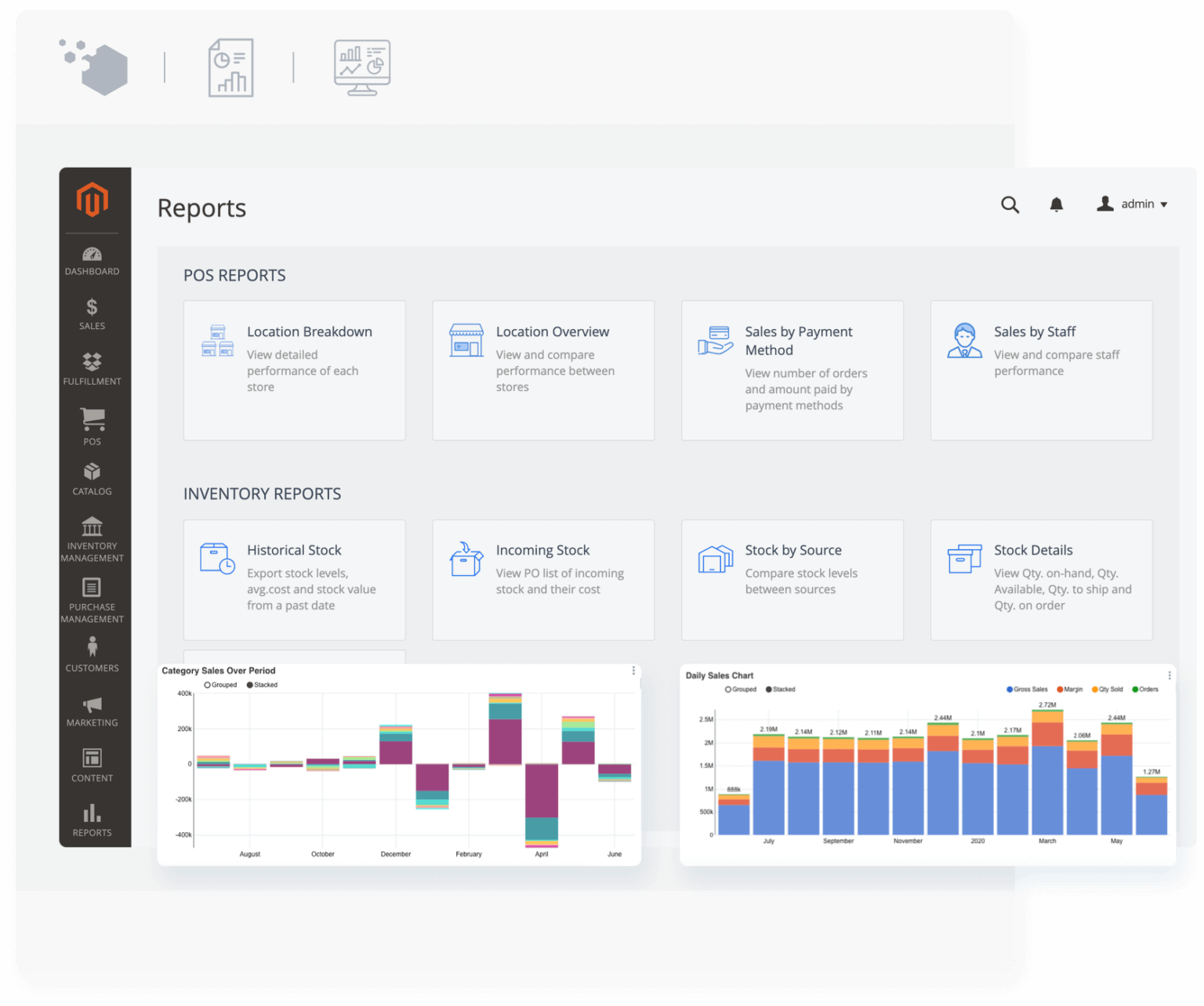 Magento POS reporting and Retail Assistant from Magestore