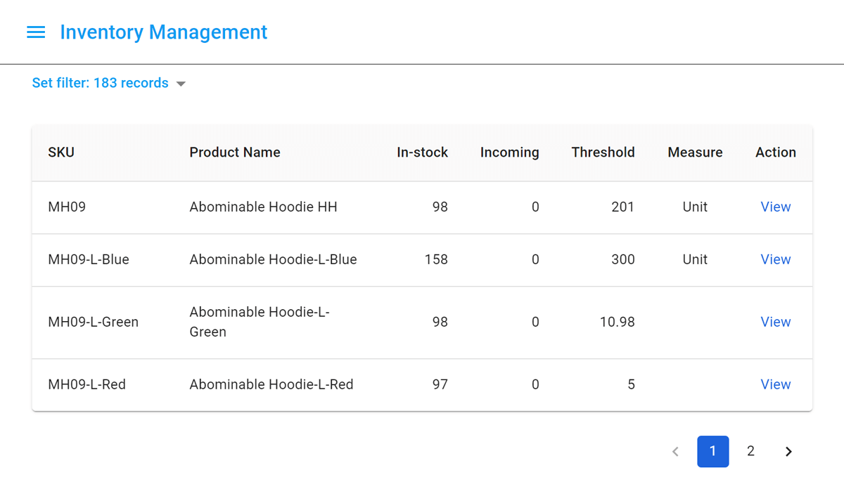 Retail inventory management software PWA