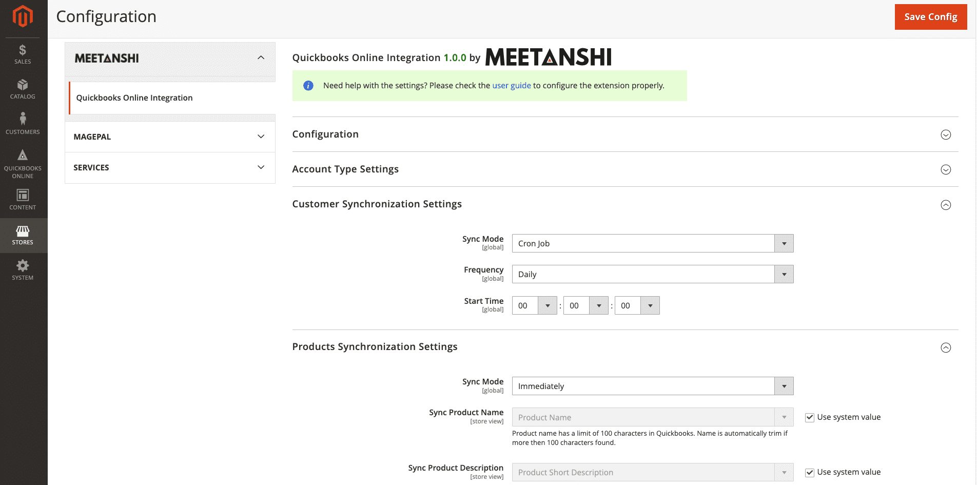 meetanshi quickbooks magento integrations